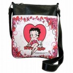 Betty Boop Pocketbook / Purse #100 Messenger Bag Heart With Pudgy Design